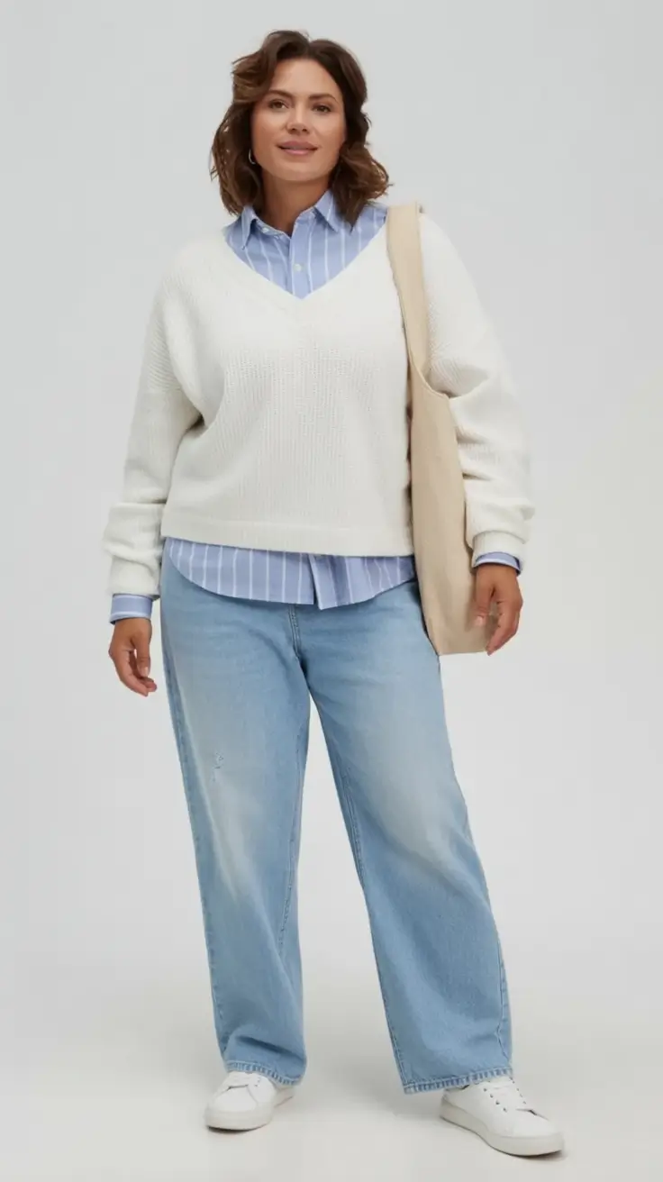 mom outfits ideas for fall 2025 Preppy Layers for an Easygoing Day