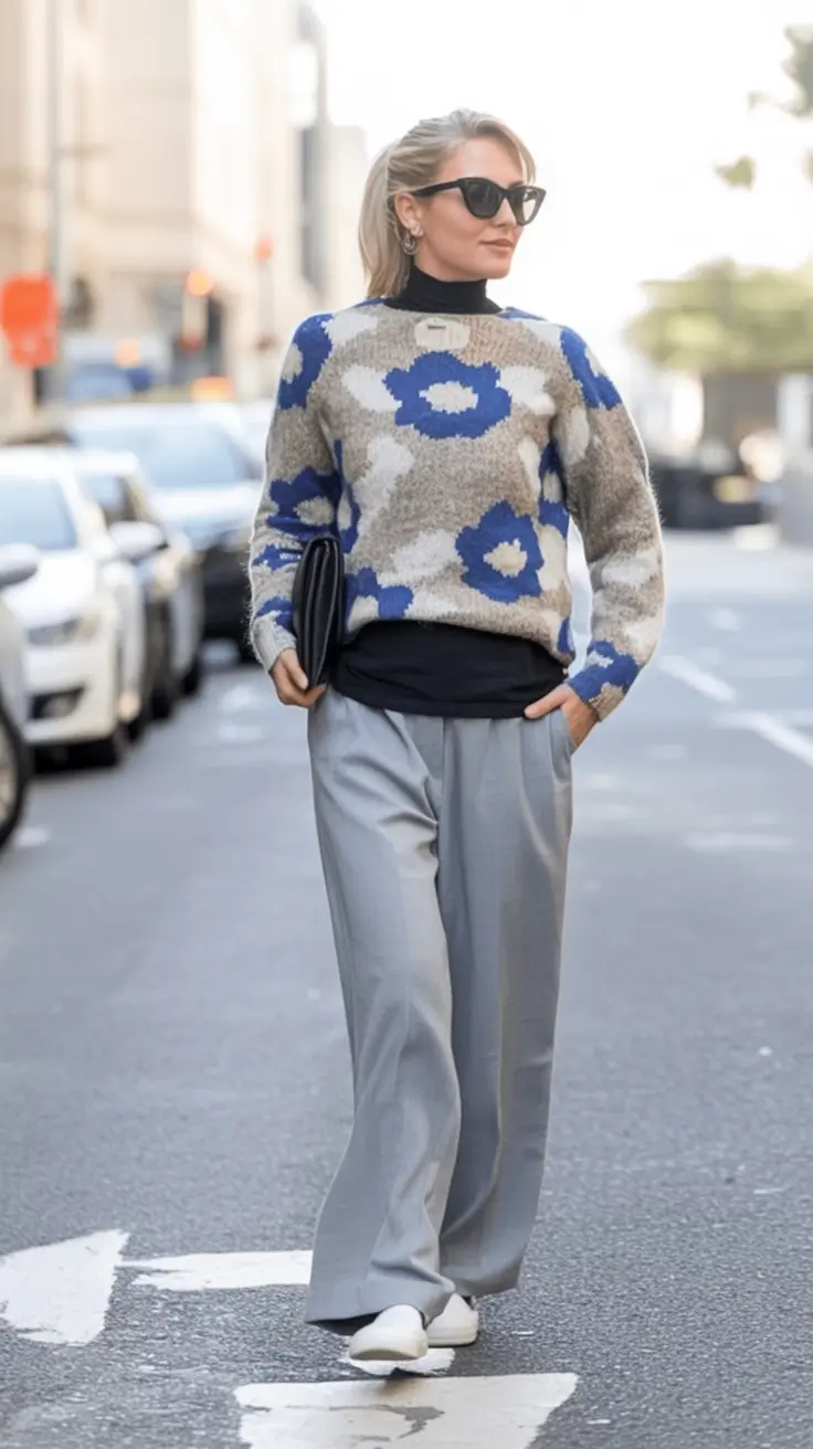 mom outfits ideas for fall 2025 Graphic Florals and Street Smart Vibes