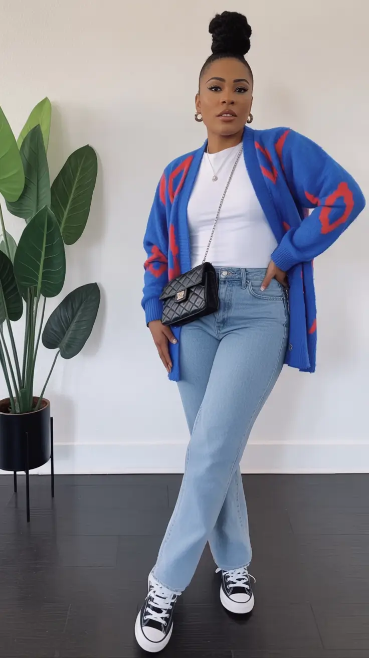 mom outfits ideas for fall 2025 Retro Pop Comfort