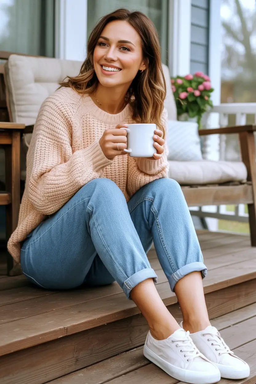 mom outfits ideas for fall 2025 Porch Swing & Chill Layers