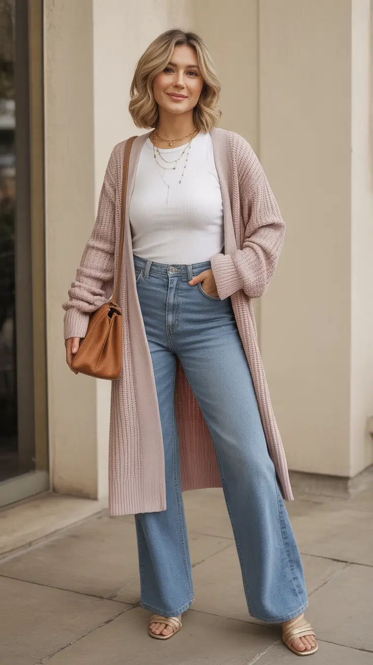 mom outfits ideas for fall 2025 Dusty Rose Dream Layers
