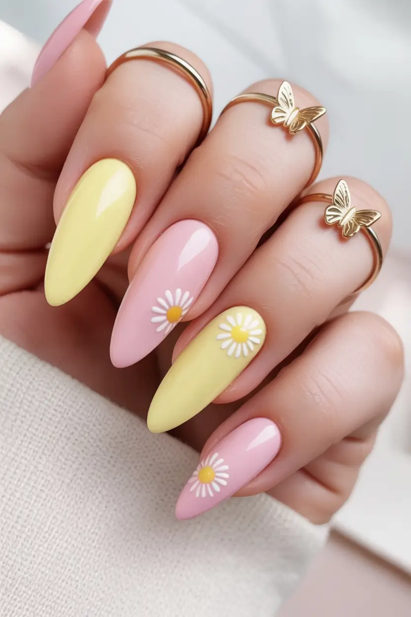 Must-Try Butter Yellow Nails That Scream Summer Vibes Daisy Candy Dream