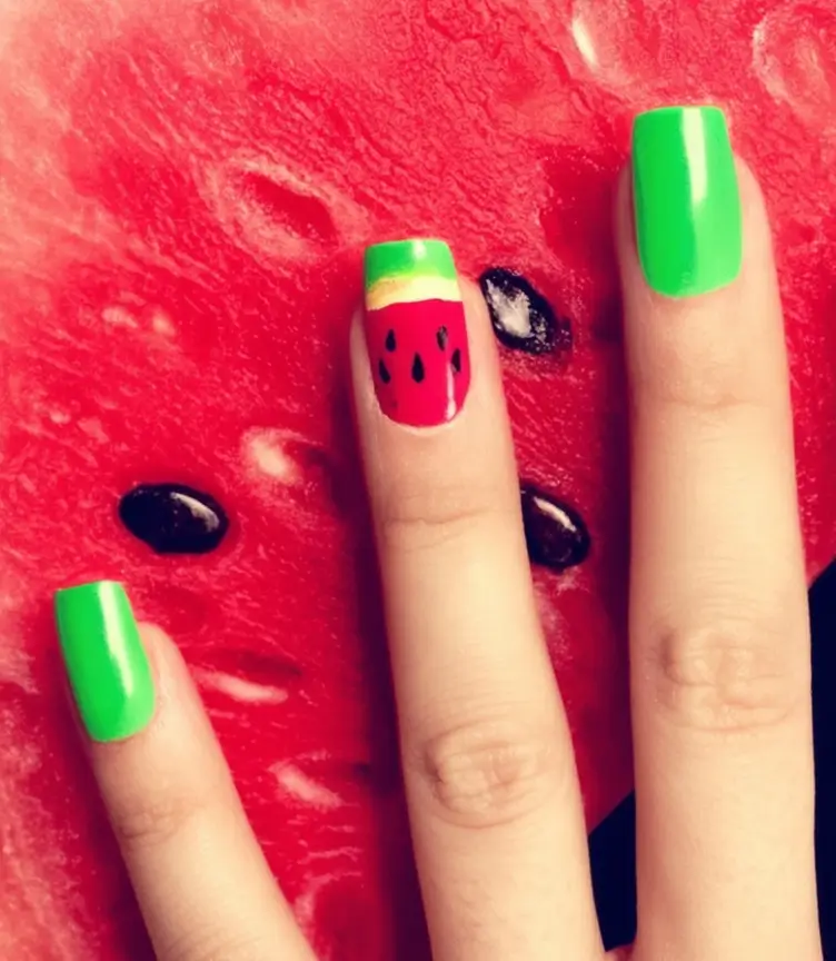 Nail Designs to Try in August 2025 Neon Fruit Stand Energy