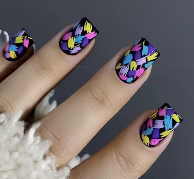 Nail Designs to Try in August 2025 Neon Graffiti Meets Street Chic