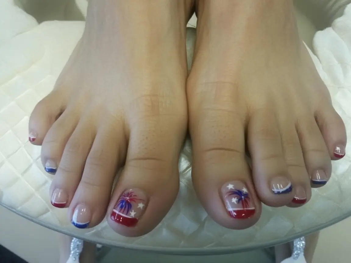 Patriotic Pedis for 4th of July 2025 Subtle Americana with French Tips