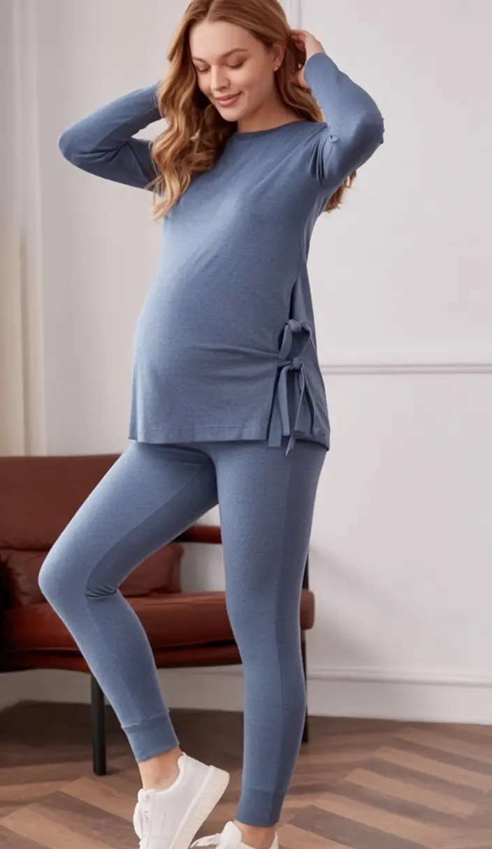 pregnancy style goals: fall outfits inspo for 2025 matching set for everyday ease