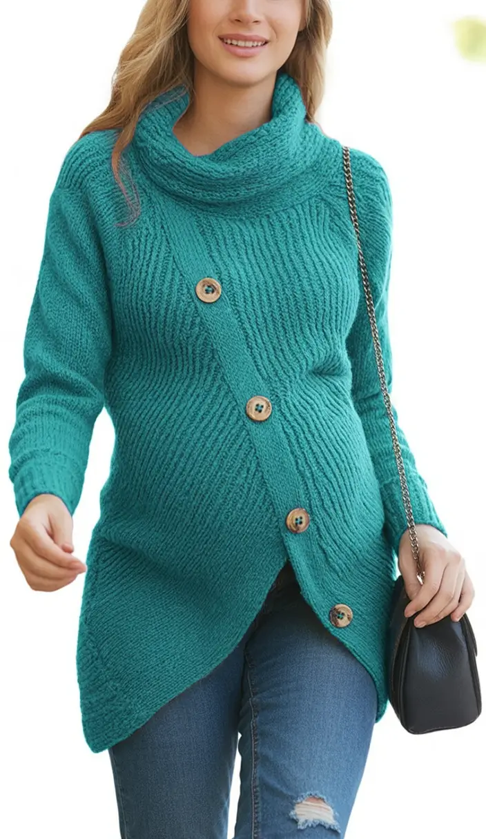 pregnancy style goals: fall outfits inspo for 2025 teal texture that pops