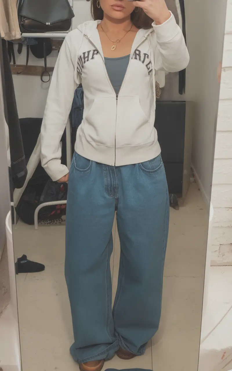 Stylish First Day of School outfits for 2025 Zip-Up Classic With That Shein Softness