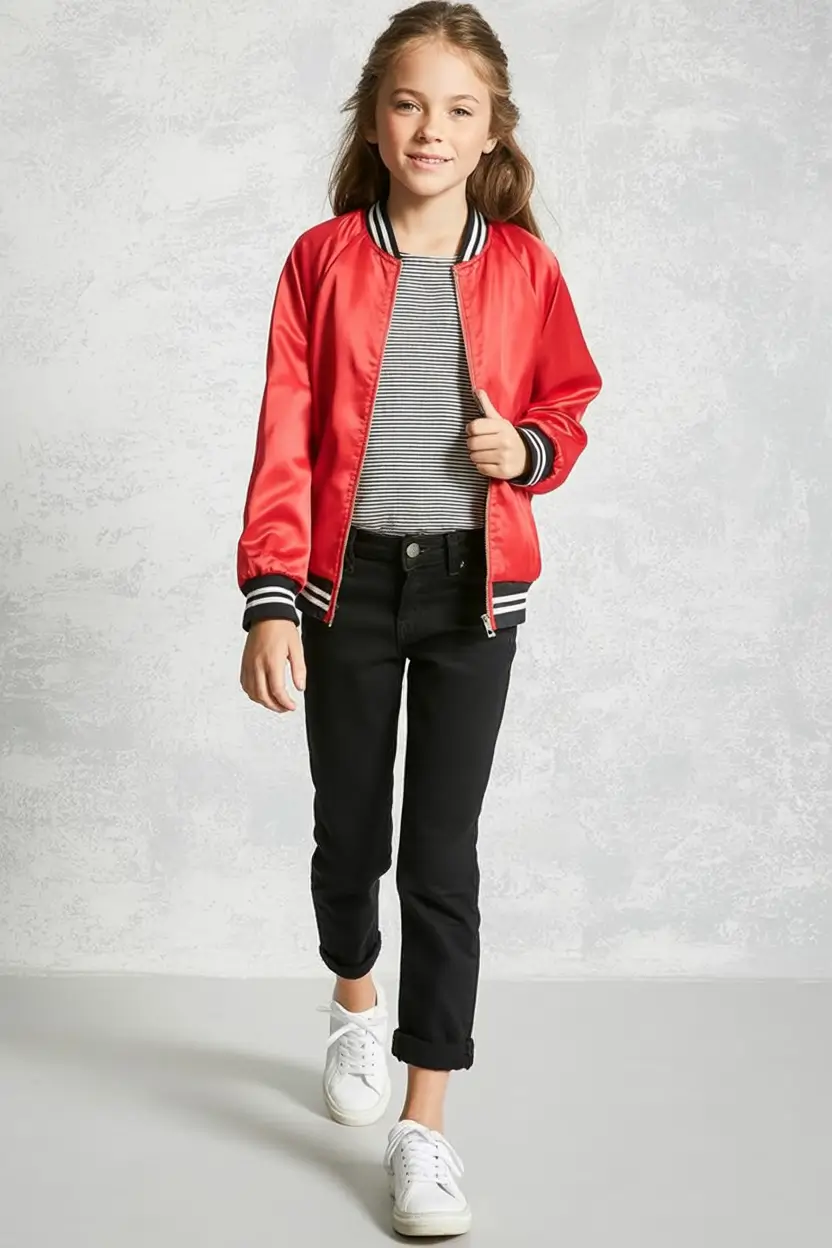 Stylish First Day of School outfits for 2025 Sporty Chic With a Red Edge