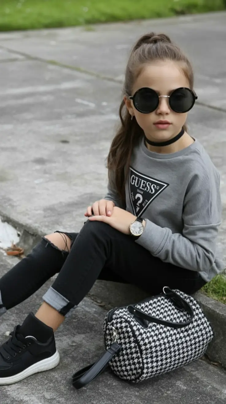 Stylish First Day of School outfits for 2025 Cool Girl Graphic With Urban Vibes