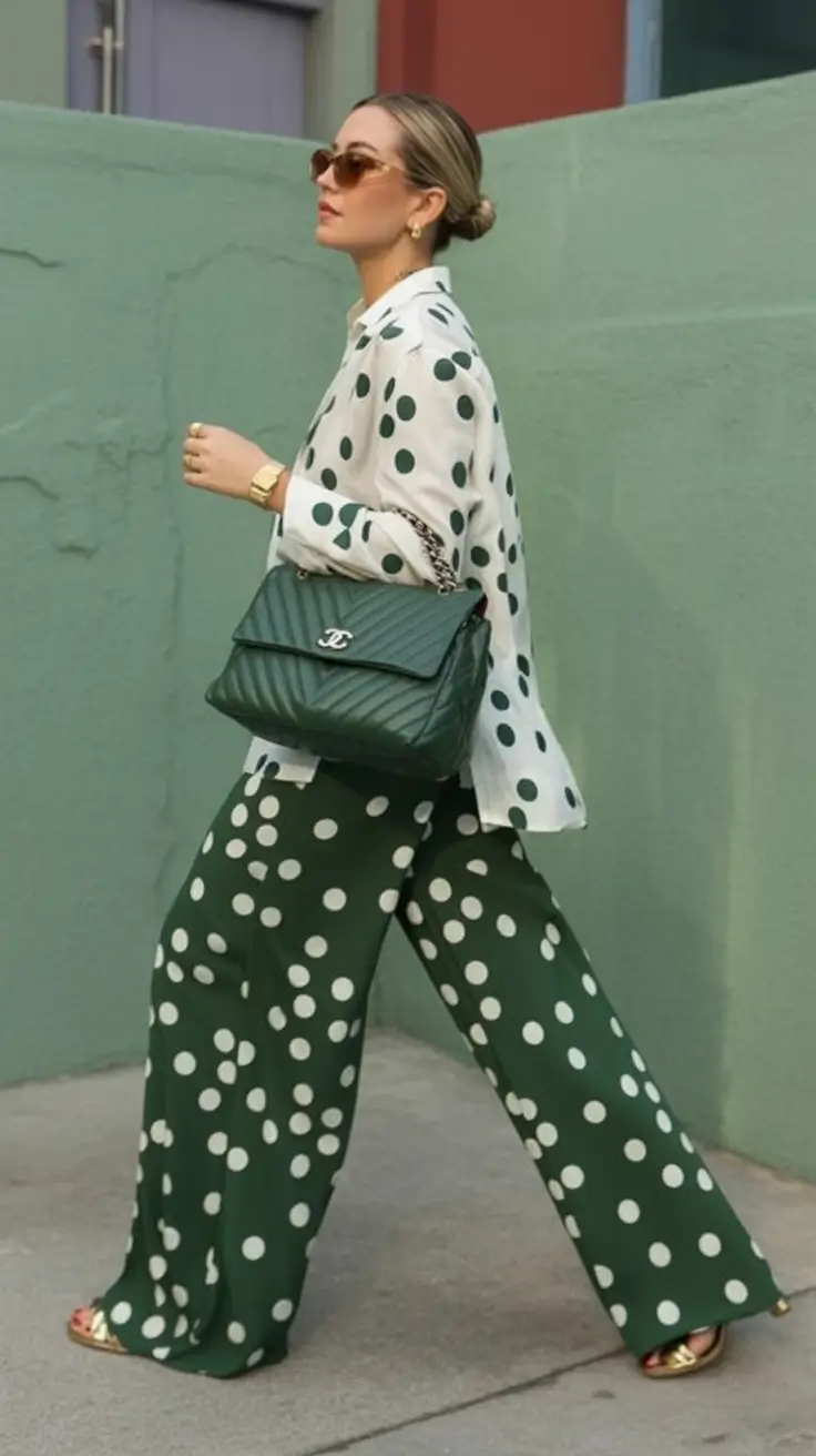 summer to fall transition outfits ideas 2025 Maximalist Dots for the Bold at Heart