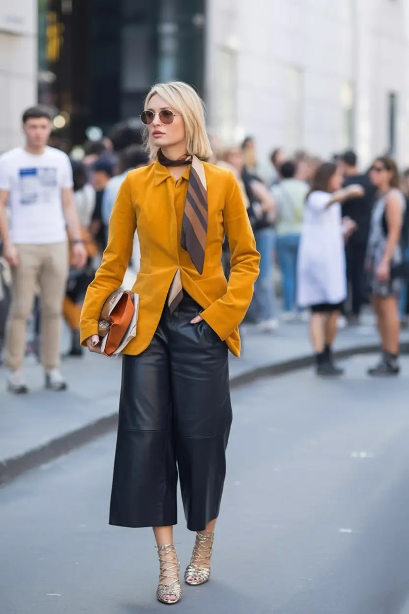 summer to fall transition outfits ideas 2025 Modern Neutrals with a Citrus Twist