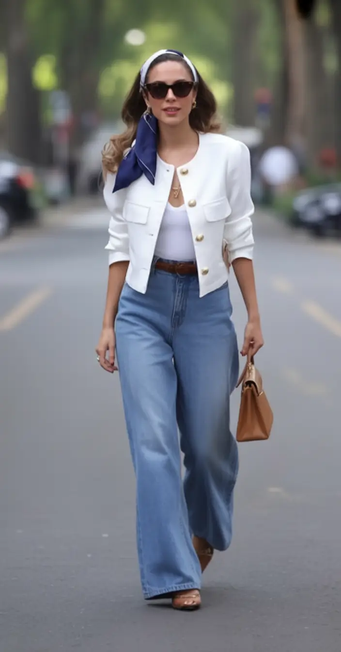 summer to fall transition outfits ideas 2025 Retro Riviera Stroll