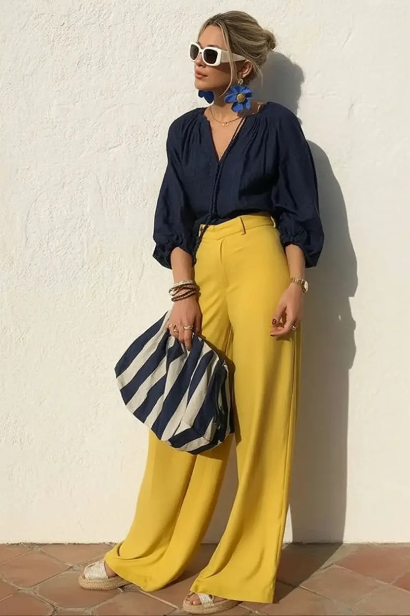summer to fall transition outfits ideas 2025 Primary Colors Elevated for the Heat