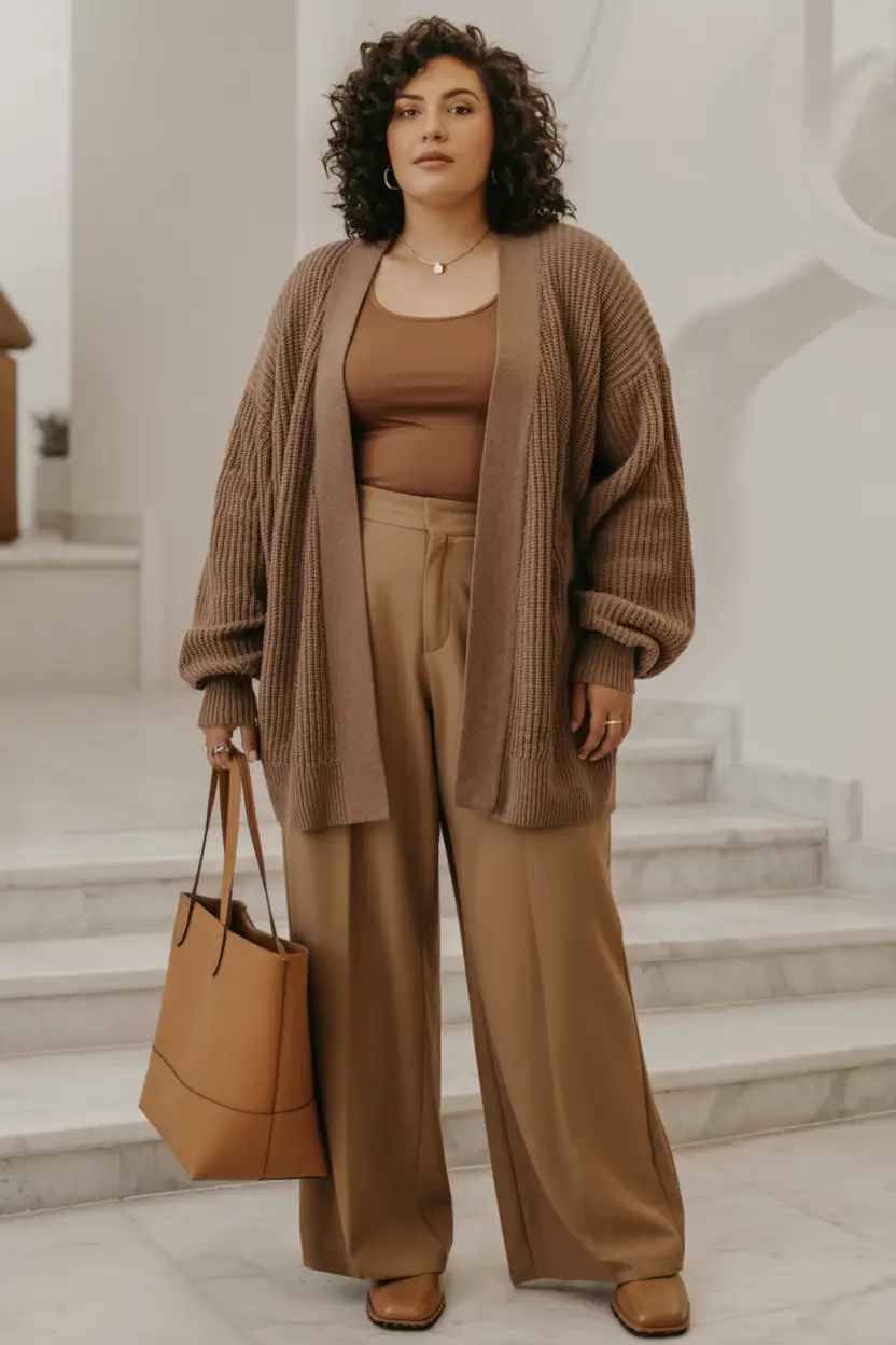 fall plus size outfits Soft Neutrals Strong Intentions