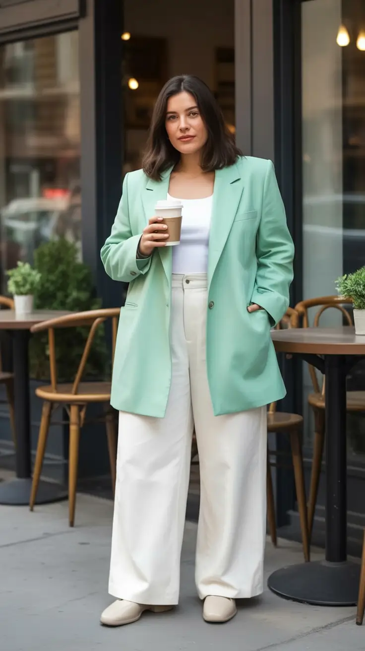 fall plus size outfits Minty Fresh Power Move