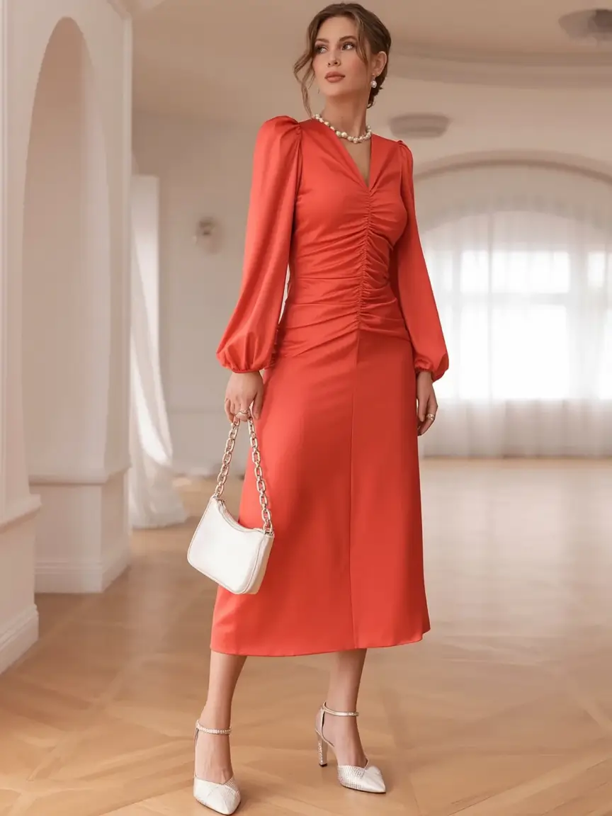 Wedding Guest outfits Ideas - October Trends 2025 Coral Crush For Daytime Charm