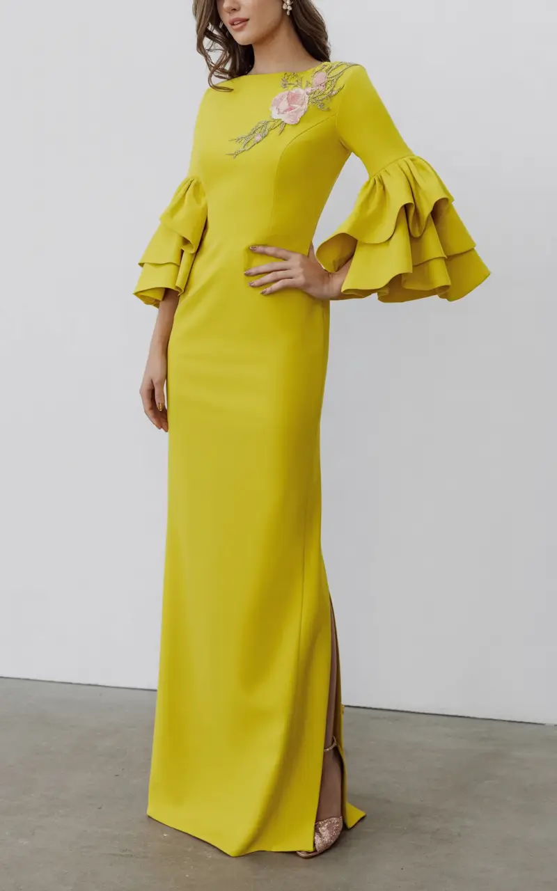 Wedding Guest outfits Ideas - October Trends 2025 Sunbeam Yellow With Playful Sleeves