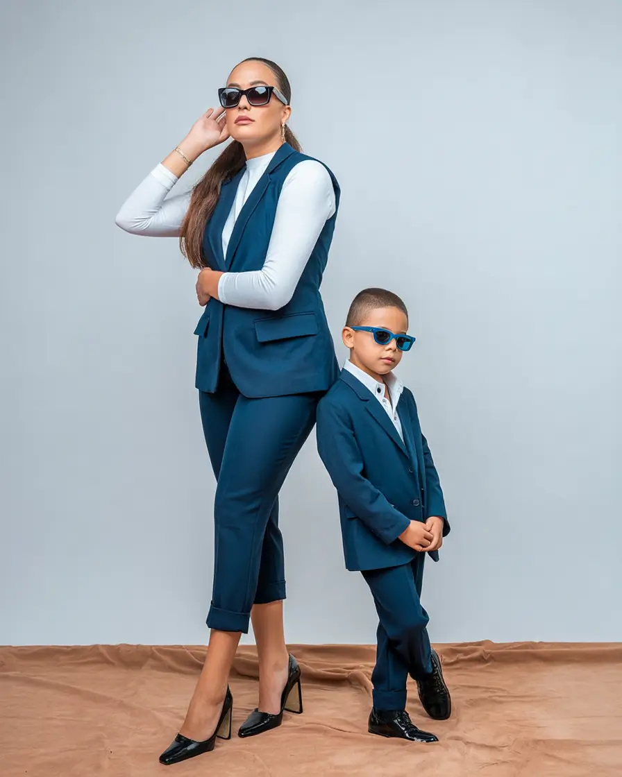 What to Wear for Fall Family Photos in 2025 Olive Green and Navy Power Suits