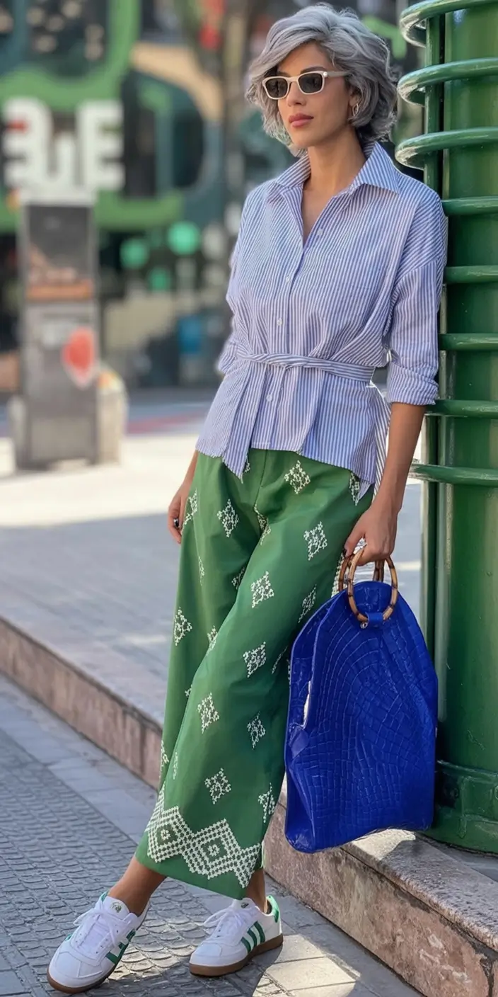 August Fashion outfits: Easy Ideas 2025 Pattern Play With A City Edge