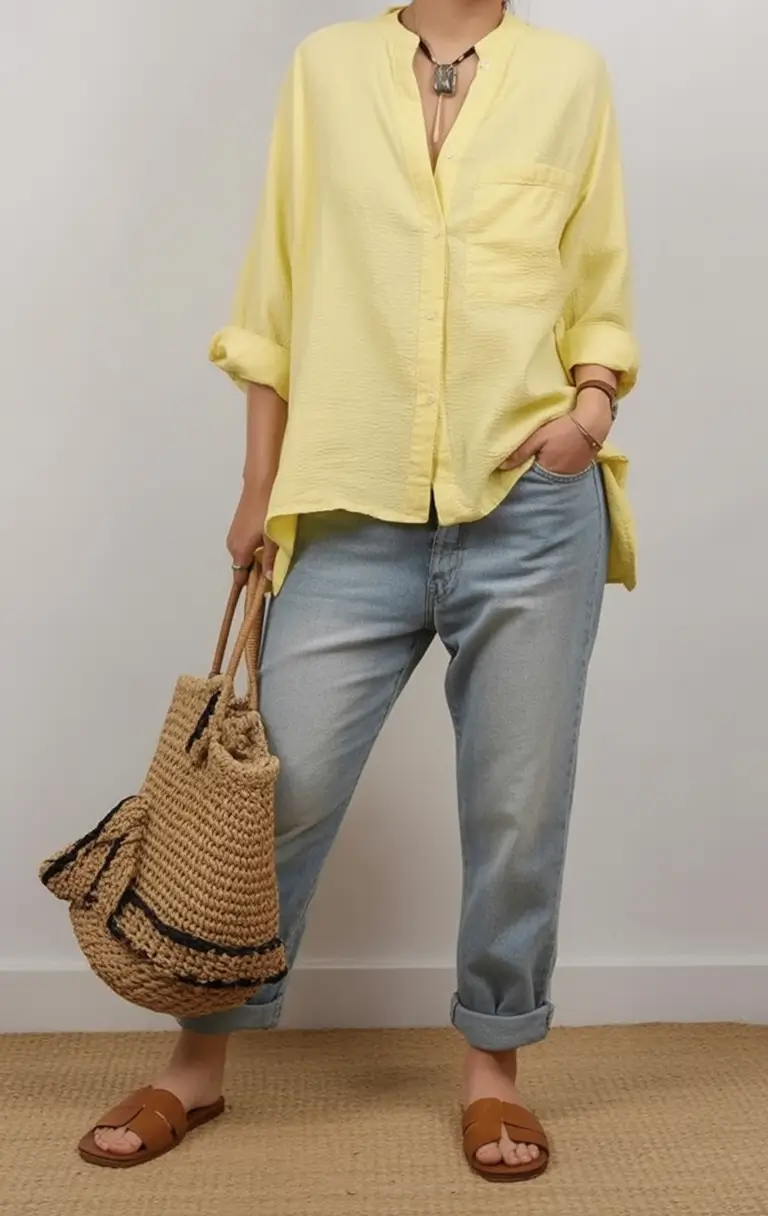 August Fashion outfits: Easy Ideas 2025 Sunwashed Layers and Soft Denim Ease