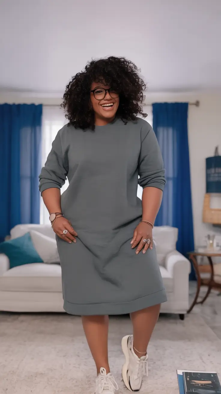 August Fashion outfits: Easy Ideas 2025 Slate Blue Simplicity With a Twist