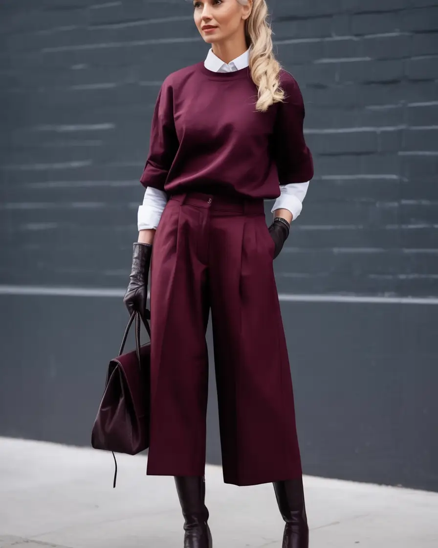 What to Wear on Your Fall 2025 Birthday Burgundy Layers for a Luxe Moment