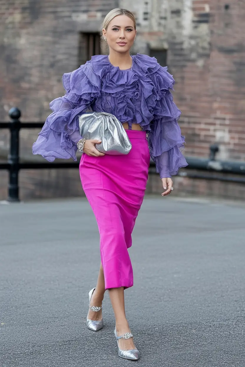 What to Wear on Your Fall 2025 Birthday Drama Queen in Lilac and Fuchsia