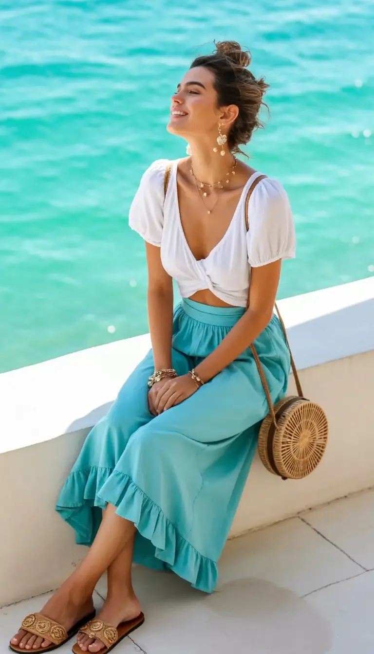 Your Dream Wardrobe for July 2025 Seaside Blues and Sweet White Wraps