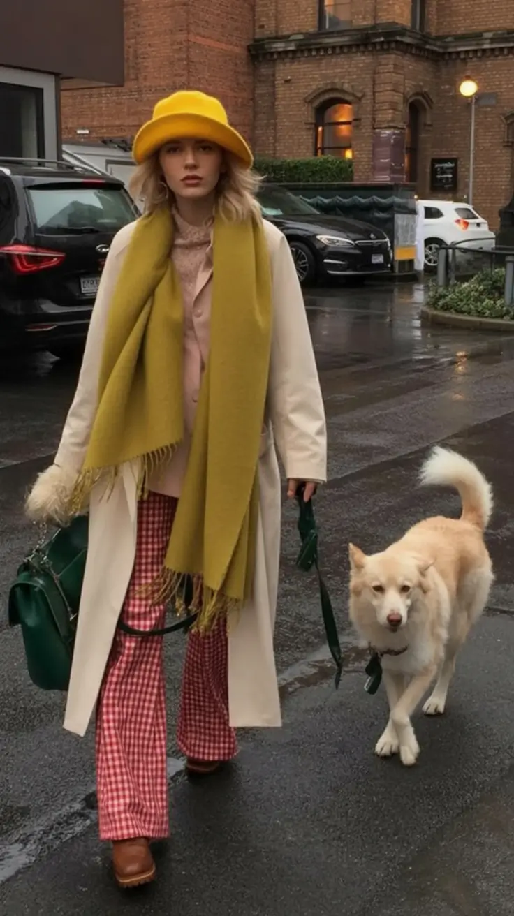 2025 Fall Cozy outfits Ideas 2025 Rainy-Day Whimsy In Warm Tones And Unexpected Texture
