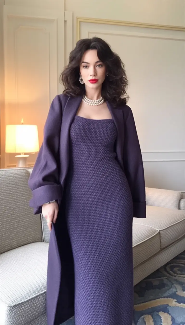 2025 Fall Cozy outfits Ideas 2025 Deep Plum Elegance