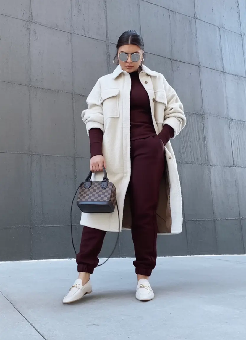 2025 Fall outfits Trends for Plus Size Women Elevated Athleisure With Luxe Layers