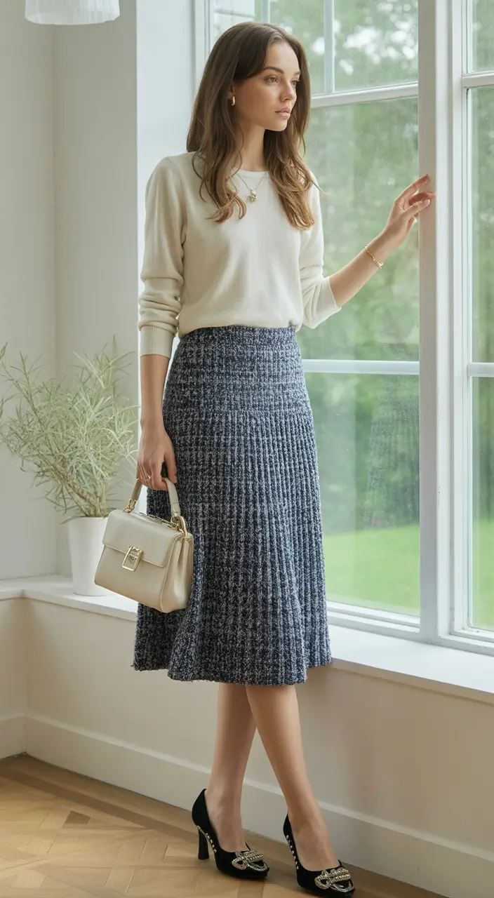 Chic Fall outfits for the Office - 2025 Trends Monochrome Magic in Berry-Toned Layers