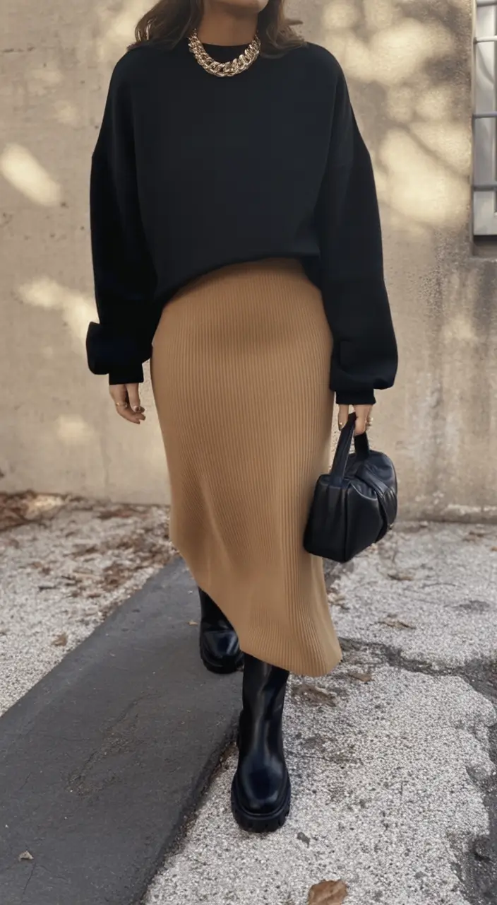 Chic Midsize outfits to Try This Fall 2025 Neutral Drama Done Right