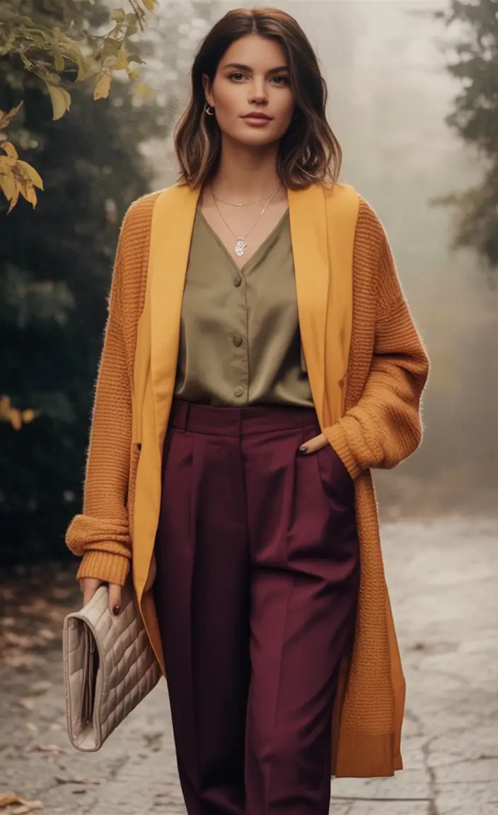 Chic Midsize outfits to Try This Fall 2025 Color Theory Masterclass