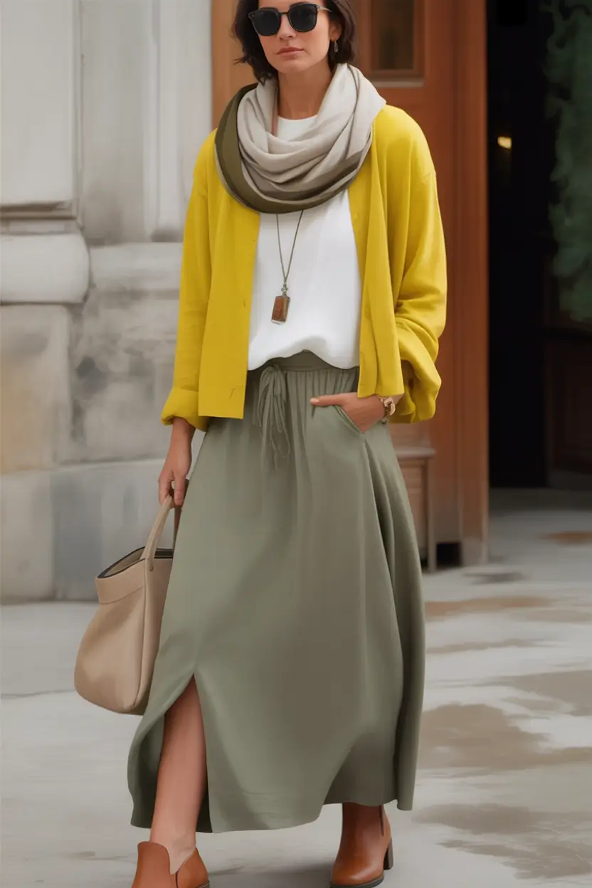 Chic Midsize outfits to Try This Fall 2025 Flowy Meets Structured
