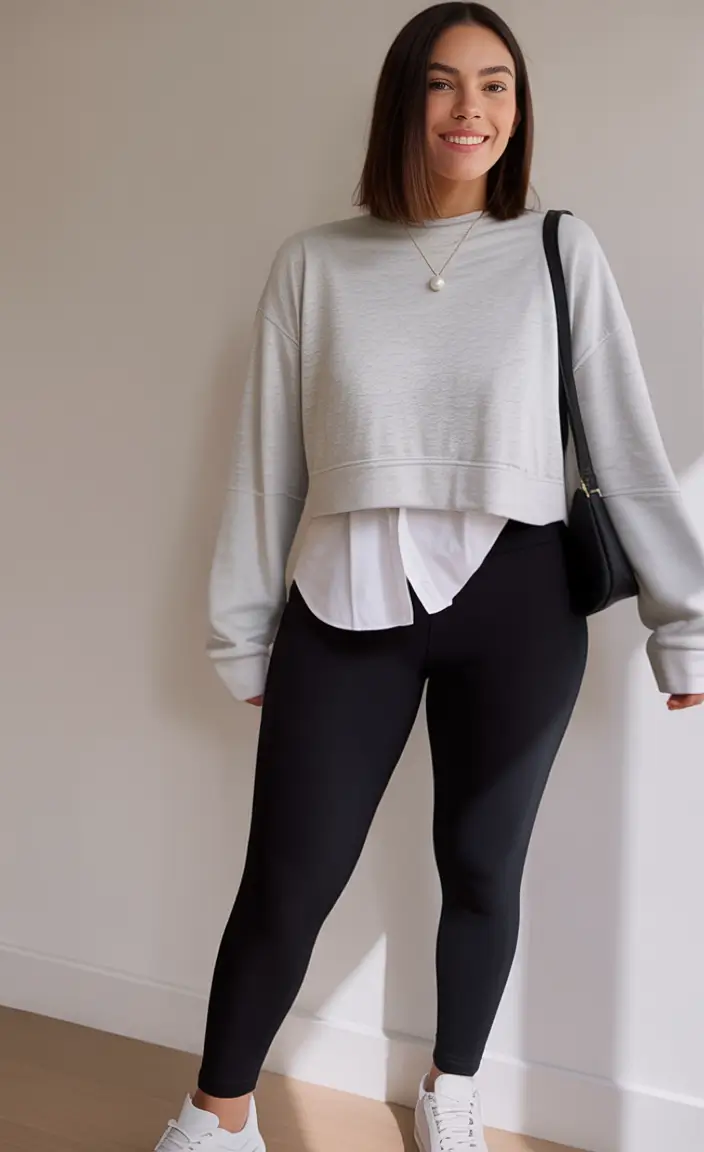 Chic Midsize outfits to Try This Fall 2025 Athleisure But Polished