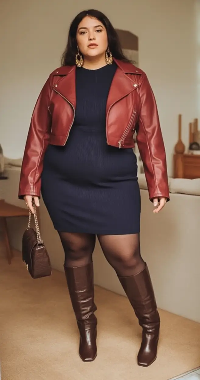 curvy fall outfits ideas 2025 Midnight Hour But Make It Maroon