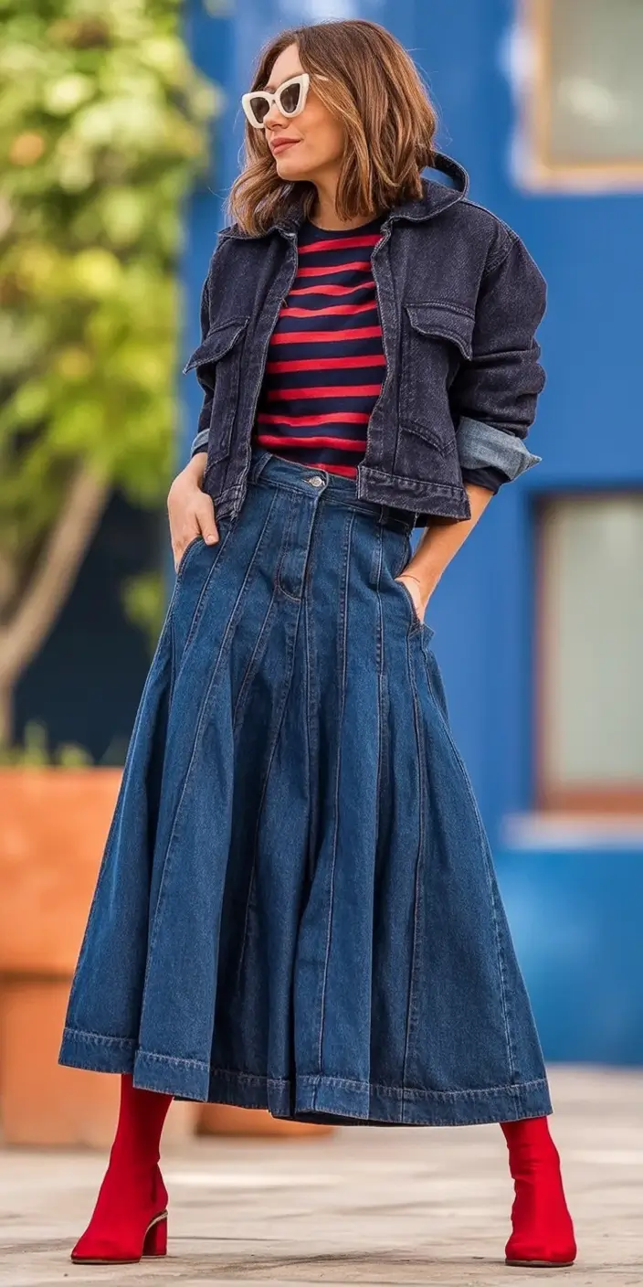 Everyday Fall Fashion outfits with Jeans 2025 Modern Vintage with a Pop