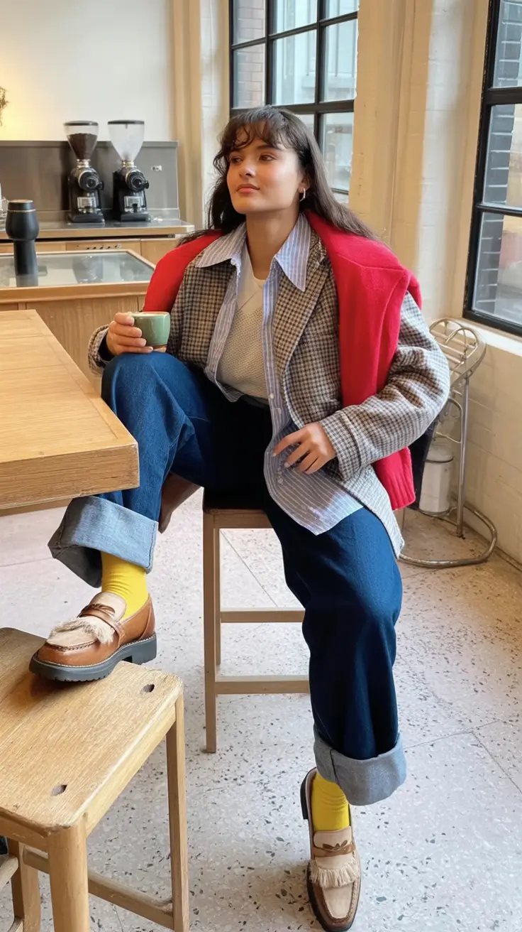 Everyday Fall Fashion outfits with Jeans 2025 Academic Layers with a Playful Edge