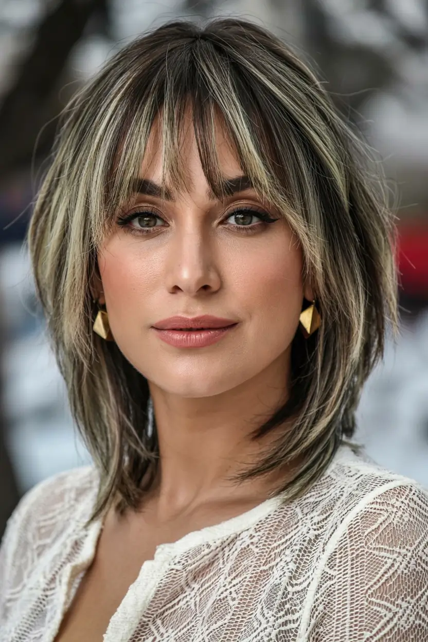 Fall 2025 Hair Color Trends for Blondes Rooted Shag with Ashy Dimension