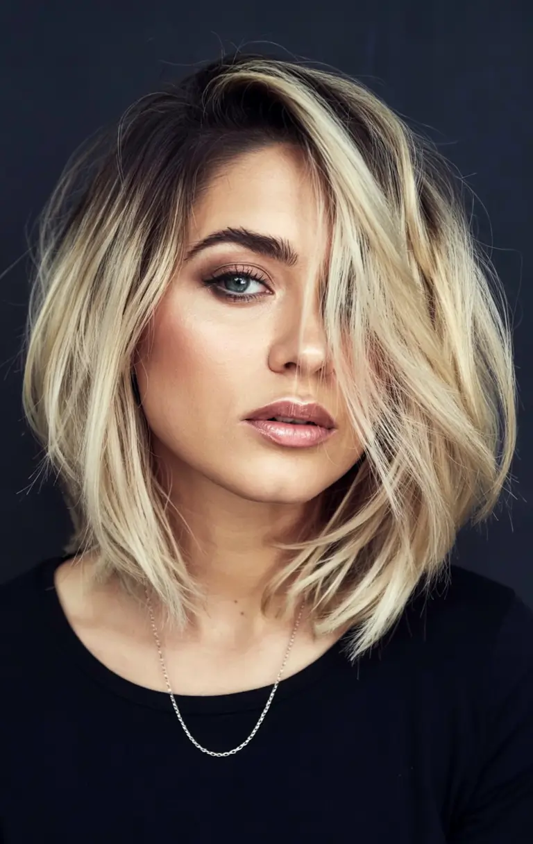 Fall 2025 Hair Color Trends for Blondes Golden Honey with Dark Root Drama
