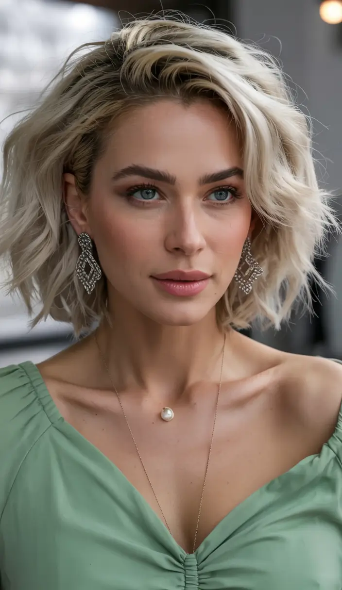Fall 2025 Hair Color Trends for Blondes Textured Ice Blonde with Airy Lift