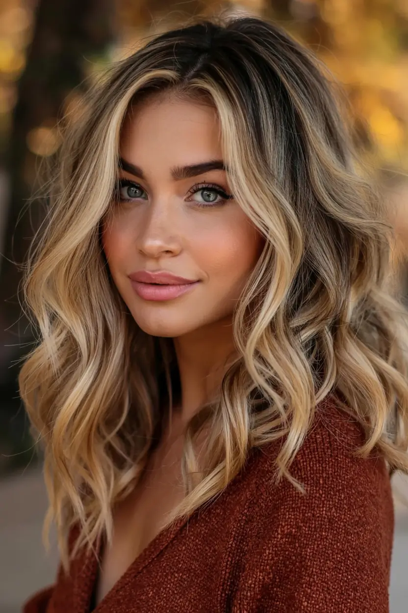 Fall 2025 Hair Color Trends for Blondes Golden Blonde with Autumn Glow