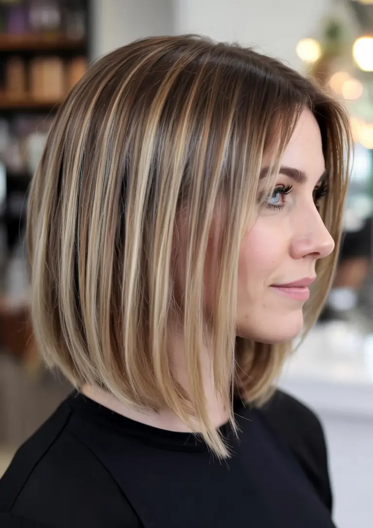 Fall 2025 Hair Color Trends for Blondes Classic Bob with High Shine Highlights