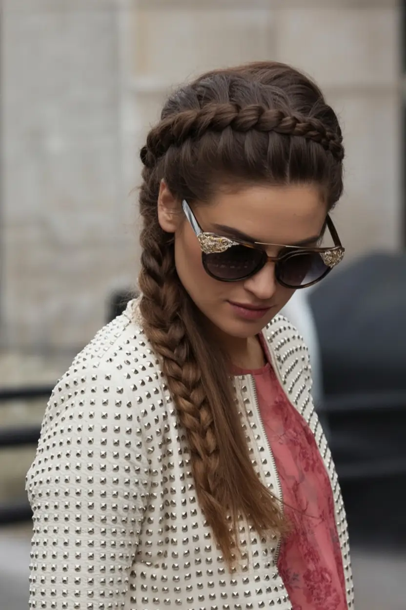 Fall 2025 Hairstyles for Women Crown Braid Meets Street Cool