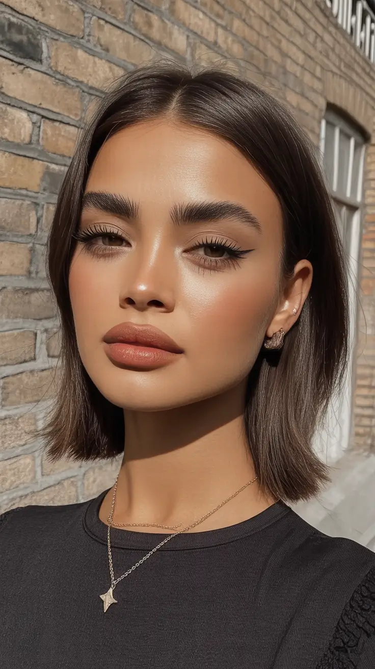 Fall 2025 Hairstyles for Women Clean-Cut Bob for Maximum Shine