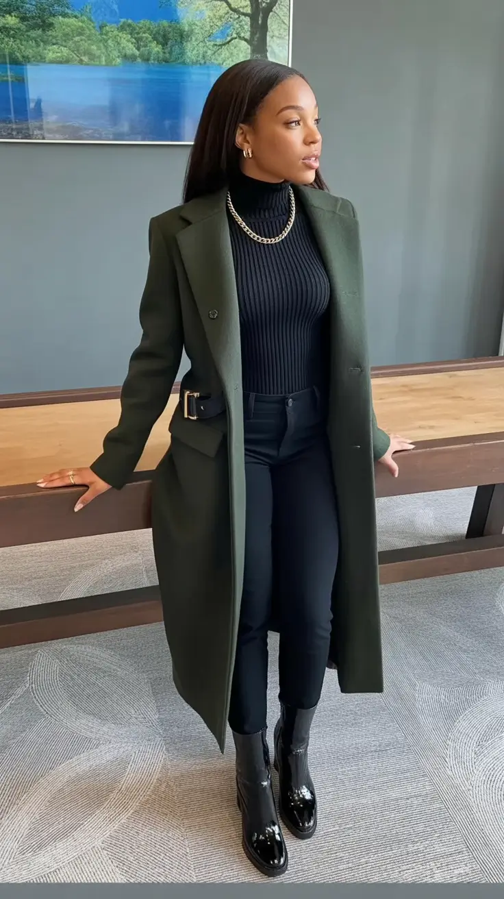 Fall 2025 Outfits for Everyday Life: Style Ideas Boss Energy in Deep Olive