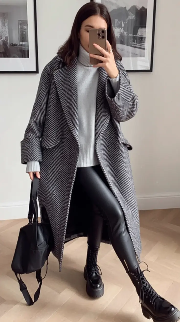 Fall 2025 Outfits for Everyday Life: Style Ideas Textured Grey & Leather-Ready