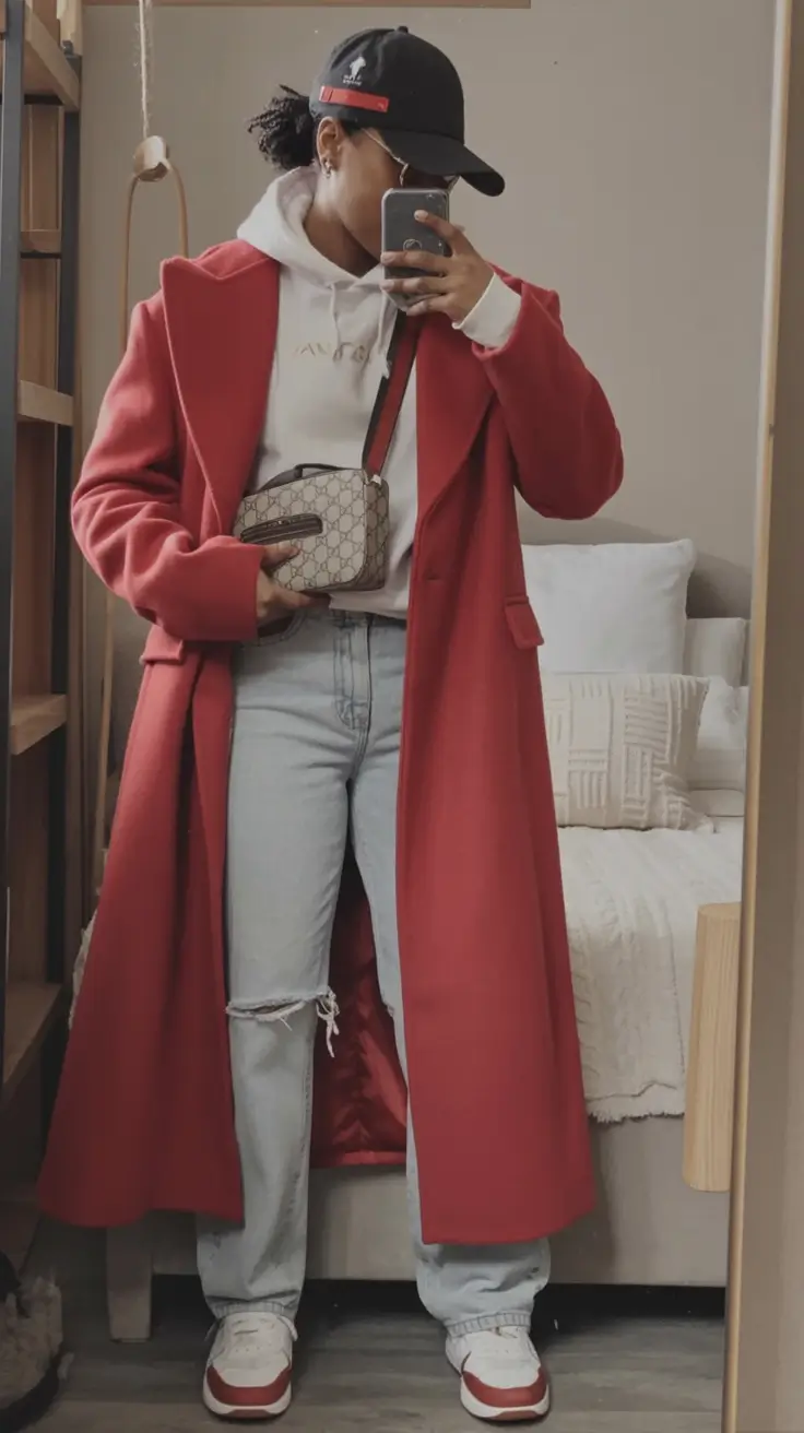 Fall 2025 Outfits for Everyday Life: Style Ideas Sporty Red Statement